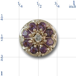 r350t Amethyst Bracelet Slide 